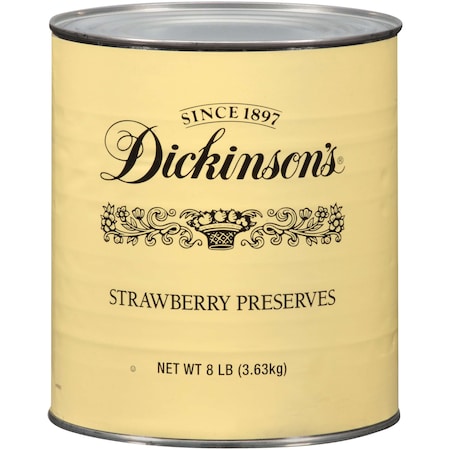 Dickinson Dickinson Fancy Strawberry Preserves 8.25lbs Can, PK6 5150003502